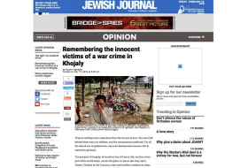 Jewish Journal: «En commémorant les victimes innocentes du crime de guerre à Khodjaly»